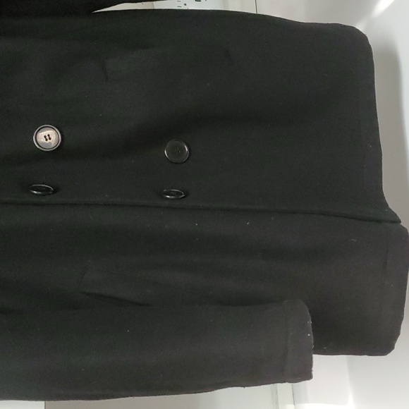 Carbon Mens Large Peacoat Jacket Black Vintage - Picture 5 of 9